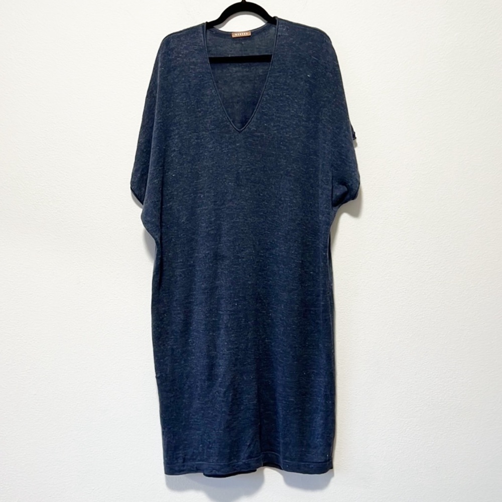 Nehera Women Oversized Jersey Pocket Dress Lagenlook Size XS